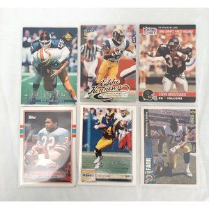 Vintage Mixed Football Trading Cards Score, Fleer, NFL Pro, & Topps 1990's Lot